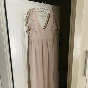 Birdy Grey neutral chanpagne Chiffon dress